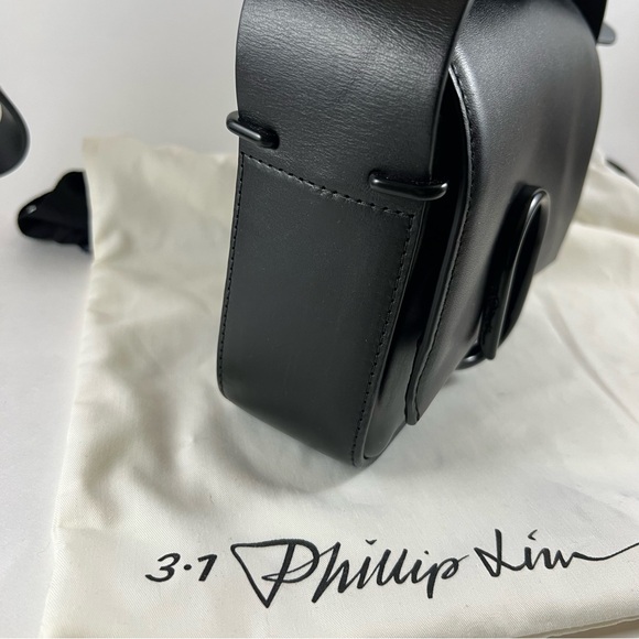 3.1 Phillip Lim Black Calf Leather Alix Mini Crossbody Handbag Shoulder Bag New - Picture 13 of 15